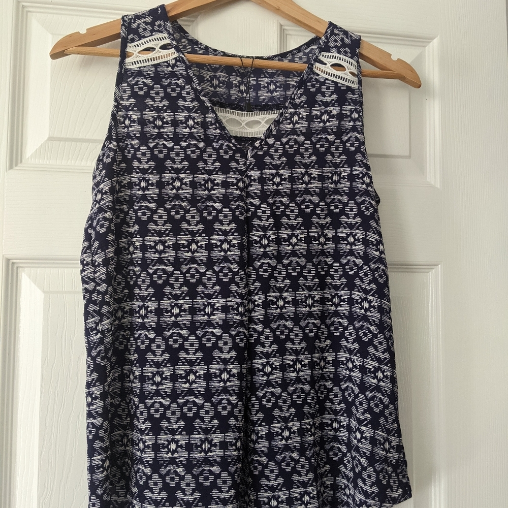 Papermoon Blue Sleeveless Top